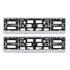 2 x SILVER NUMBER PLATE