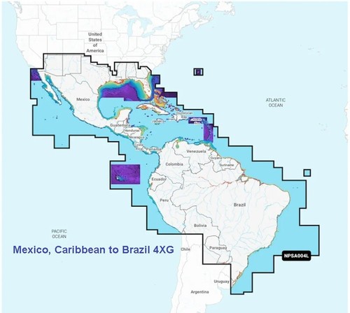 Navionics 4xg chart mexico - 4xg,