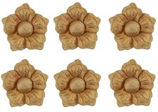 Eco Friendly Plastic Free Christmas Decoration Set of 6 Carved Rosettes – PGX426