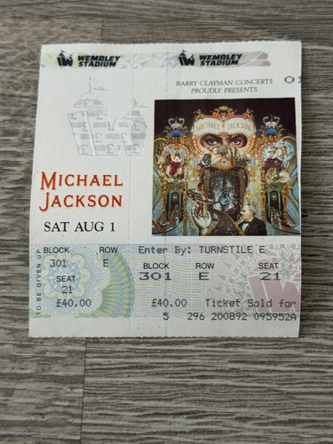 Micheal jackson ticket - jackson,