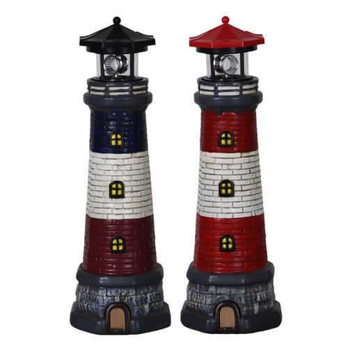 Solar powered lighthouse lawn - solar,