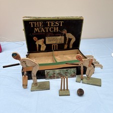 Antique Cricket Test Match Mechanical Table Cricket Game.   (B42)