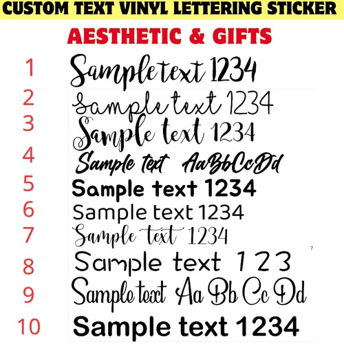 Custom text vinyl - custom,