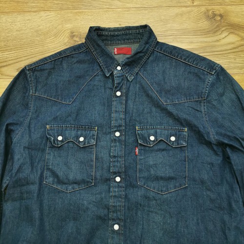 Levis denim shirt mens large - denim,