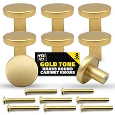 4-20 Round Cabinet Knobs Drawer Cupboard Handles Door Pull Furniture Kitchen DIY