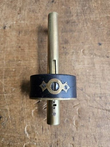 Brass and ebony pin - brass,