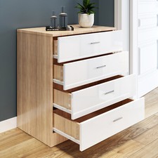 Bedroom High Gloss Chest of 4