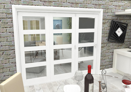 Internal bifold doors white - internal,