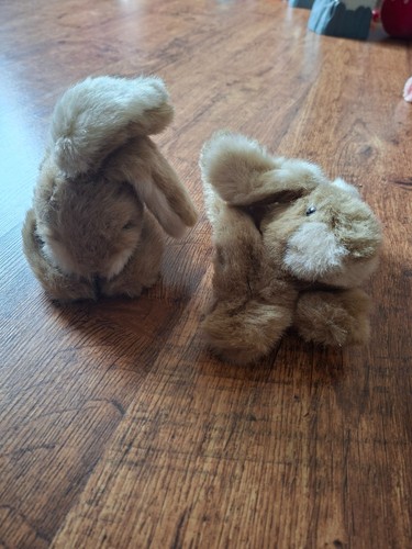 Vintage 1990s plush bunny - , coin