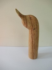 WOODEN CARVED  DUCK HEAD