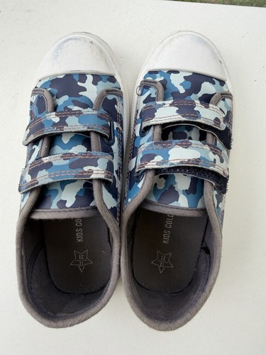 Blue camouflage double strap - camouflage,