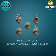 10 x Heads - Set 5 - Crimson