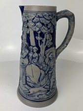 Large German Salt Glaze Cobalt