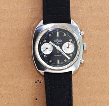 VINTAGE VULCAIN CHRONOGRAPH  S/S WRISTWATCH MANUAL WINDER 1969 / 70's BOXED