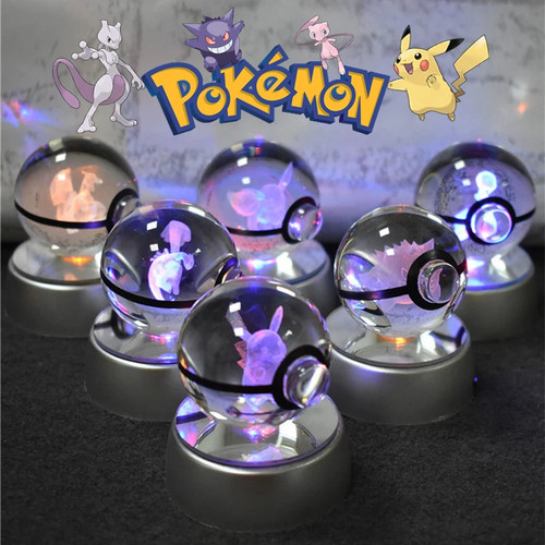 Pokemon crystal ball - crystal, 3d