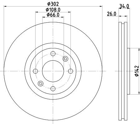 Mintex brake disc - x, set