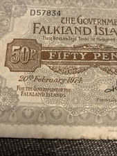 Falkland Islands 50p Note