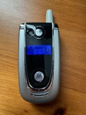 Motorola V600 Silver Flip Mobile Phone