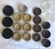 Job Lot of 19 Assorted Furniture Caster Cups / Feet Floor Protectors.