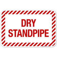 Dry Standpipe Sign, Fire
