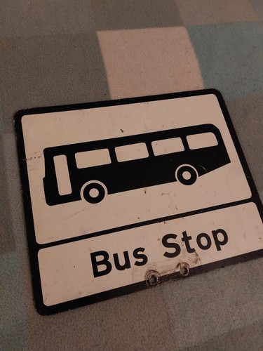 Bus stop sign - stop,