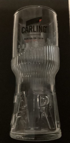 Carling half pint glass - half,