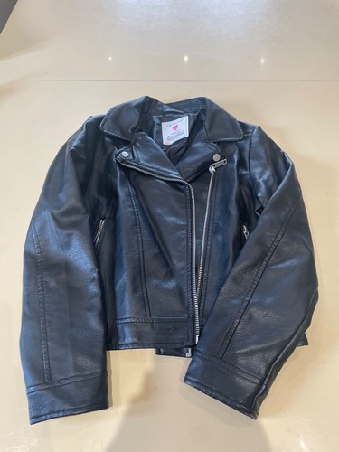Girls faux leather biker - girls,