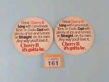 Vintage Beer Mats  X2  Cherry