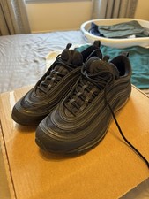 Nike Air Max 97 Triple Black 100% Genuine  Cost £179 Worn Twice uk9.5 fit uk9 