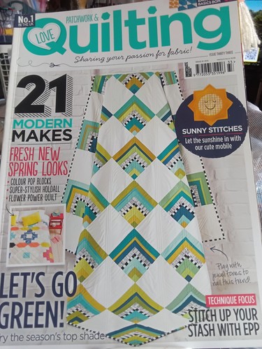 Love patchwork quilting - love,
