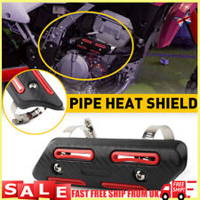 Exhaust Heat Shield Universal Motorcycle Exhaust Pipe Protector Red /Blue /Black