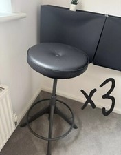 3 x Trollberget IKEA active sit stand office chair / stool breakfast bar stool