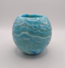 Egyptian Blue Alabaster Tea