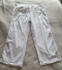 George Womens White Linen