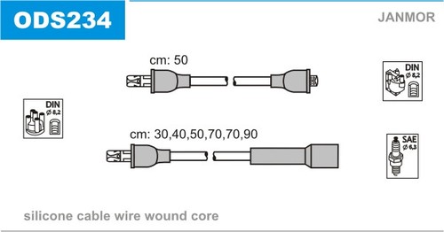 Janmor ods234 ignition cable - ods234,