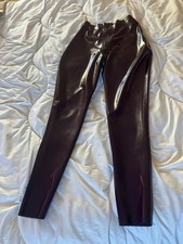 WOMEN'S PURPLE LATEX RUBBER LEGGINGS, from Westward Bound SIZE 12