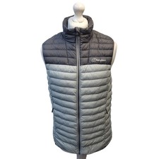 Berghaus Gilet Grey Quilted Zipped UK  Men's Size S FF295
