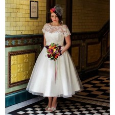 Wedding dresses short sleeves - short,