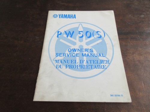 Yamaha pw50 pw50s - 1985, owner's
