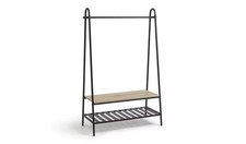 Habitat Turner Clothes Rail with Shoe Rack Black - New Boxed *Box Damaged