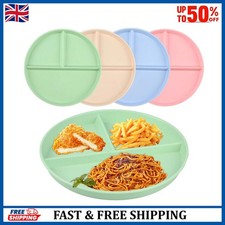 4 Pcs Divided Dinner Plates