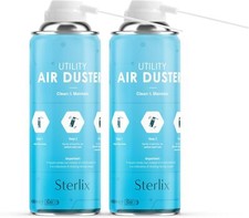 Sterlix Air Duster - Compressed Air Spray for Electronics, PC & Car Cleaning