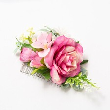 Bride Flower Hair Comb Clips