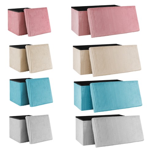 Folding ottoman storage box - storage,
