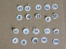 70s VINTAGE SUBBUTEO - CLASSIC ORIGINAL REFERENCE NUMBERS X 20 ,inc #96 BARI