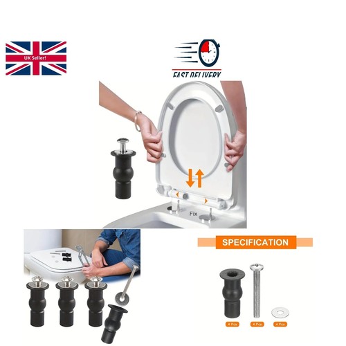 Toilet seat hinge expansion - toilet,