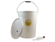 25 Litre Food Grade Fermentation Vessel Bucket Bin & Airlock Fermenting Homebrew