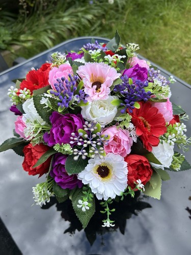 Artificial grave pot flower - pot,