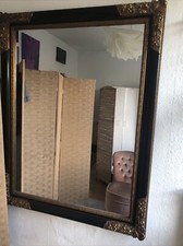 Baroque Style Mirror Black Gold LARGE 110cm x 140cm x 6cm