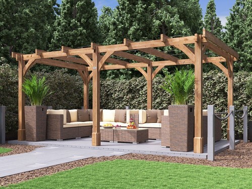 Wooden pergola kit - kit, diy